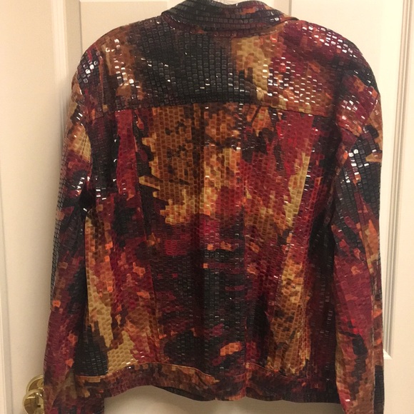 SEQUIN ANIMAL PRINT JACKET - Picture 3 of 8